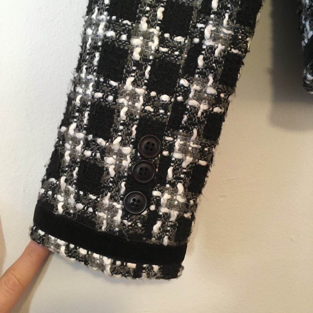 Cr Signature Woven Front Button Woolblend Jacket - image 5